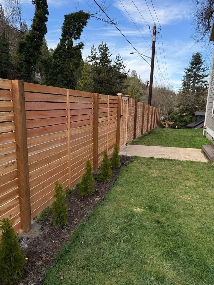 Horizontal Fence installation by Cascade Fencing